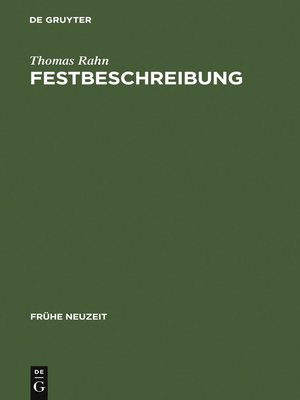 cover image of Festbeschreibung